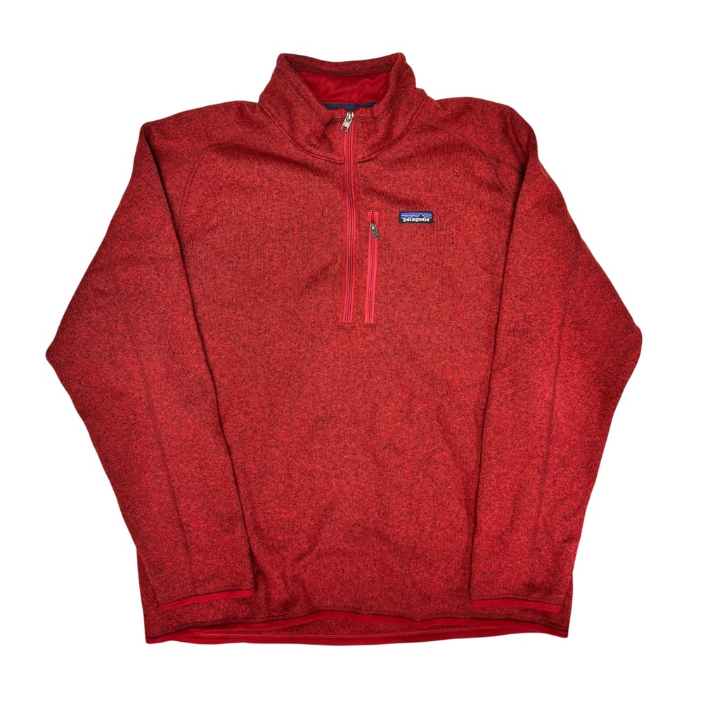 Patagonia Better Sweater 1/4 Zip Fleece Pullover Red XXL